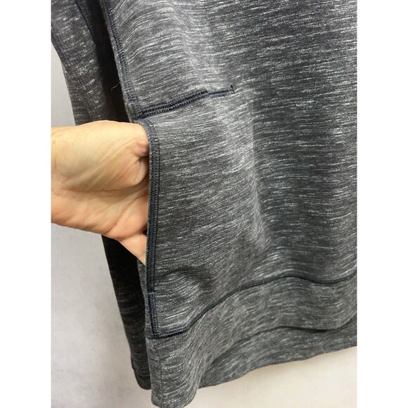 LULULEMON Sweatshirt Womens Size 6 Gray Crew Neck Kangaroo Pocket Pullover Yoga - Picture 6 of 8